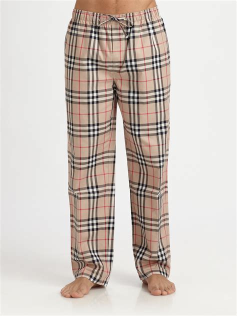 burberry check pants men|Burberry pajama pants men.